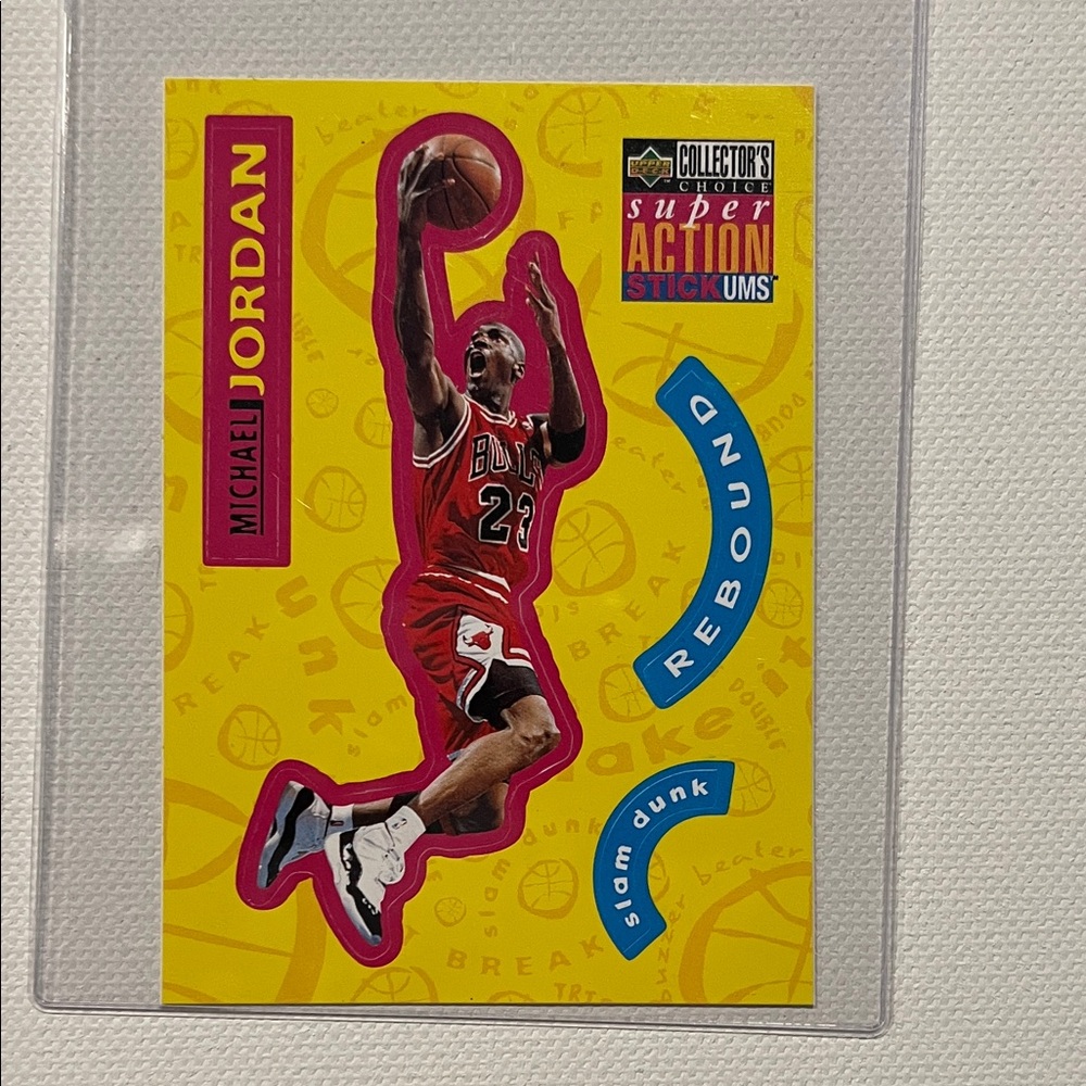 1996-97 Upper Deck Michael Jordan Super Action Stickums #S30